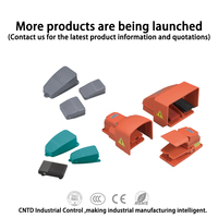 Petit interrupteur au pied industriel CNTD CFS-201, type à réinitialisation automatique, 10A 250V, boîtier métal-plastique, 1NO/1NC, IP20, interrupteur étanche personnalisé