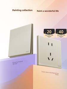 Série Or Peint de panneaux de commutateurs et de prises Roglog, dimensions 86*86 - Product Image 2