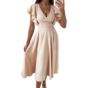 Edding Guest resses para omen <span class=keywords><strong>2023</strong></span> Summer Eck cuello IDI engength eehearsal Inner ONG RESS - Product Image 5