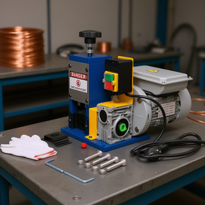 Machine automatique de dénudage de fils de cuivre 0,06-1 pouce motorisée 7/0-15 AWG pour équipement de fabrication de câbles électriques - Product Image 2