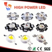 Diode LED Haute Puissance 1W 3W 5W, Perles de Lampe à LED, Rouge, Bleu, Vert, Jaune, Orange, Blanc Chaud, Lumière UV IR avec PCB en Aluminium en Forme d'Étoile