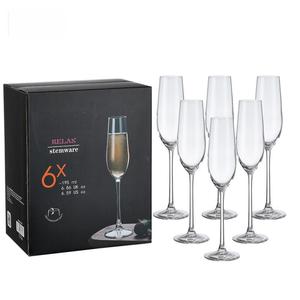 Vasos de Vidrio Transparente al por Mayor para Flautas, Capacidad de 195 ml, Juego de 6 Piezas, Aptos para Lavavajillas, Elegantes Copas para <span class=keywords><strong>Vino</strong></span> Espumoso con Tallo - Product Image 6