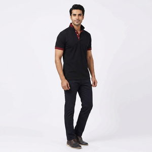 เสื้อยืดแขนสั้นลำลองผ้าฝ้าย100% พิมพ์ลายกระเป๋าถักกันยับโลโก้กำหนดเอง - Product Image 1