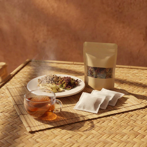 Herbal <b>Tea</b> Bags Purple Morinda Root Abelmoschus Simple Two Ingredient Formula Natural Ba Kich OEM Private Label Available - Product Image 1