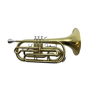Trombón de <span class=keywords><strong>Marcha</strong></span> de Latón de Alta Calidad SEASOUND Si Bemol Dorado JYMTB1311 Producto OEM <span class=keywords><strong>Trompeta</strong></span> Duradera - Product Image 6