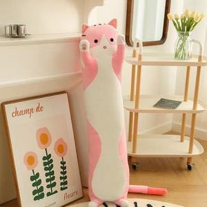 Plush Gift Stuffed <strong>Animals</strong> Cute Cat Plush Toy Long Pink Brown Grey Sleeping Cats Leg Pillow <strong>Squishy</strong> <strong>Little</strong> <strong>Animal</strong> Doll Appeasing - Product Image 1