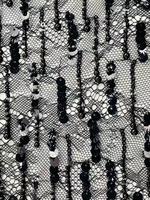 Tissu en dentelle brodée de sequins haut de gamme 100 % polyester à séchage rapide, poids moyen, pour filles, prix d'usine