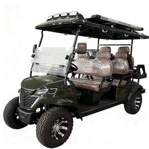 Voiturette de golf HKBG 1-2 places, châssis en acier, freins à tambour hydrauliques sur 4 roues, batterie lithium/plomb-acide, 6 places - Product Image 3