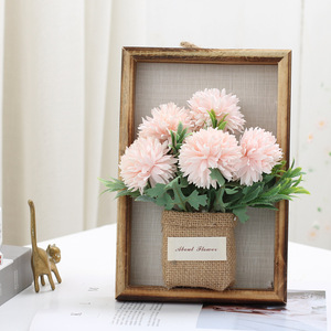 Artificial Bud Hydrangea Flower Wooden 3D Photo Frame Wall Hanging Plant Wall Decor Factory Direct Supply For Home Decoration - Product Image 6