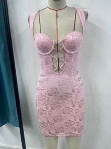 Robes Halter Sexy pour Femmes, Style Urbain, à Découpes Circulaires et Empiècements, Effet Enveloppant sur les Hanches, Tendance - Product Image 5