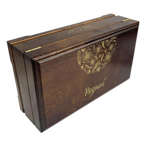 <span class=keywords><strong>Scatola</strong></span> regalo artigianale in <span class=keywords><strong>legno</strong></span> di betulla d'acero | Custodia regalo naturale a 8 Grid con Logo floreale stampato in seta - Product Image 5