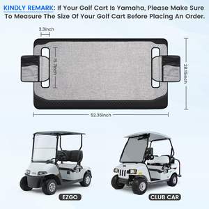 Fundas Personalizadas para Asientos de Carrito de Golf para 2 Personas, Compatibles con EZGO, Yamaha y Club Car, con Reposabrazos, Funda Universal para Asiento de Carrito de Golf - Product Image 2