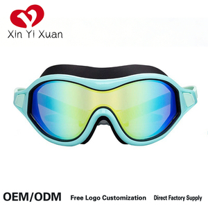 แว่นตาว่ายน้ำแบบกรอบใหญ่ Xin Yi Xuan รุ่นสั่งทำพิเศษ  พร้อมที่รองจมูกซิลิโคนนุ่ม ป้องกันการรั่วซึม สำหรับฝึกซ้อม - Product Image 1