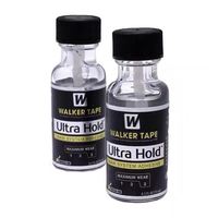 Colle pour perruque en dentelle Walker Tape Ultra Hold 15 ml avec étiquette personnalisée gratuite, adhésif transparent pour perruque en dentelle pour remplacement de cheveux, application au pinceau