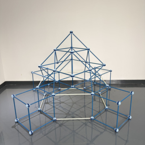 Kit de construction de tente-fort éducatif DIY 145 pièces, jouets interactifs parent-enfant, blocs de construction rotatifs - Product Image 6