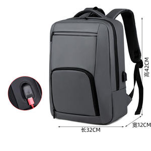 Sac à dos personnalisé en nylon noir pour ordinateur portable, grand sac à dos pour ordinateur portable, randonnée, voyage, école, sac à dos personnalisé avec logo - Product Image 6