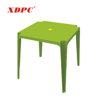 Ensemble de tables et chaises pour restaurant de restauration rapide, tables en plastique empilables pour l'extérieur