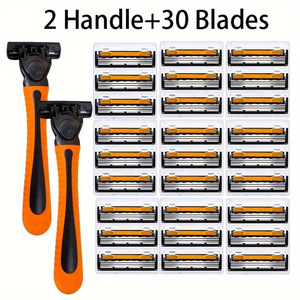 Manual Razor 3 Layer Blade Stainless Steel For Men Face Shaving - Product Image 4