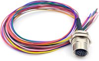 Câbles de capteur à déconnexion rapide M8/M12, IP67, Femelle/Mâle avec indicateurs LED