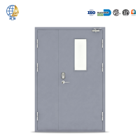 Porte de sécurité contemporaine en acier renforcé, gris clair, haute sécurité, pour bureau, usage intensif, fabrication sur mesure