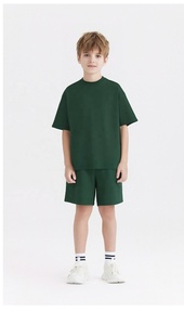 275 GSM 100% Short en coton, Short pour garçonShort avec logo personnalisé Short ample et décontracté à cordon Pantalon Impression bouffante Motif en relief - Product Image 2