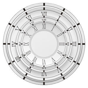 Vente en gros de vaisselle en porcelaine osseuse de haute qualité, assiette en céramique à gaufrage en forme d'horloge créative - Product Image 2