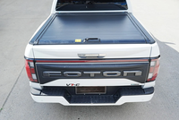 Couverture de benne en alliage d'aluminium pour pick-up FOTON V7 Crew Cab, type Roll-up N-Lock, étanche, avec boîte de rangement verrouillable, installation sans perçage