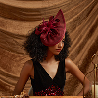 Bibis Fascinator Chapeau Meilleures Ventes pour Femmes Derby Mariage Plumes Sinamay Fête du Thé Bandeau de Mariée avec Pince Femme