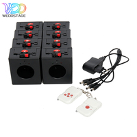 Máquina de Chispas Frías para Efectos Escénicos, Sistema de Disparo de Chispas Inalámbrico DMX de 8 Canales con Alcance de 100m, Controlador Negro para Bodas