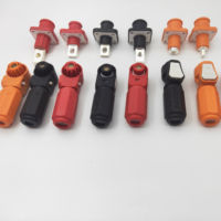 Connecteur de stockage d'énergie à courant élevé, plaqué argent, mâle/femelle, IP67, résistant aux flammes UL94-V0, 1000V 1500V, pour batterie