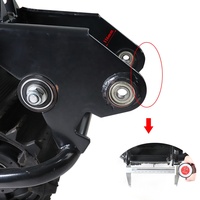 Kit de Conversion pour Dirt Snow bike, roue avant, ski arrière, pistes de sable, véhicule à chenilles chenille pour ATV UTV Buggy Quad