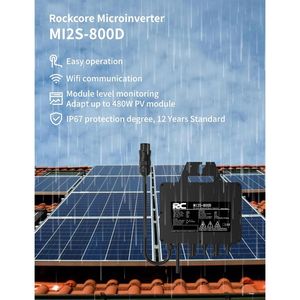 RC Microinverter 800 W, Ingresso DC 26-60V, Inverter Solare MPPT Convertitore di Immissione in Rete Micro con Monitoraggio WiFi - Product Image 6