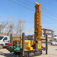 Machine de Forage Pneumatique sur Chenilles pour Puits d'Eau, 400m, pour Petits Puits Agricoles et de Construction – Noyau de Pompe à Engrenages