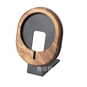 Wooden Wireless Charging Phone <b>Stand</b> 10W Qi Solid Wood Desktop Holder <b>For</b> <b>Tablet</b> - Product Image 1