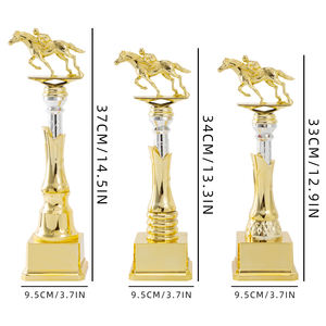 Prix imprimé UV du trophée ABS plaqué or de bonnes ventes <span class=keywords><strong>moins</strong></span> <span class=keywords><strong>cher</strong></span> pour la compétition équestre pour la médaille en plastique du salon de l'<span class=keywords><strong>assurance</strong></span> AD86 - Product Image 5