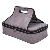 TAWA Große Isolierte Essensliefertasche für Pizza 20L Polyester mit Reißverschluss & Faltbarem Design