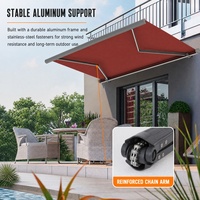 Auvent rétractable de luxe en alliage d'aluminium pour salons extérieurs et espaces de détente résidentiels