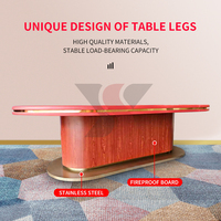 Table de poker Texas moderne de luxe Yu Sheng YS-Texas06, prix d'usine, en bois massif, pour casino, divertissement et jeux d'argent, personnalisable