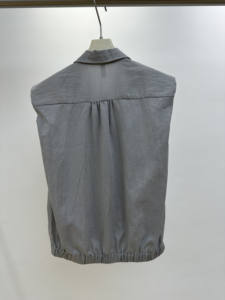 Gilet Estivo da Uomo Impermeabile e Antivento Stile Giapponese con Chiusura a Bottone Singolo e Logo Personalizzato per Giornalisti - Product Image 5