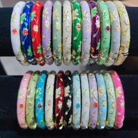 Bracelet en cloisonné tendance, bracelet en filigrane émaillé ouvert