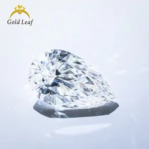 Factory Wholesale Diamond GIA IGI Certified VVS1 VVS2 Pear Cut Lab Create Diamond CVD HPHT Loose Lab Grown Diamond