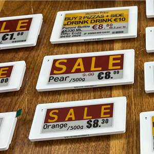 Étiquette de prix numérique 3,7 pouces 2,66 pouces 2,9 pouces NFC ESL Étiquette électronique de rayonnage Wi-Fi pour systèmes Bluetooth EAS Supermarché E-Paper - Product Image 1