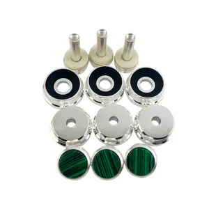 Music Accessories Exquisite Horn Piston Key Upper And Lower Covers Hall Button Set Silver Plated Buttons Multiple Styles