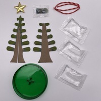 Grand arbre magique en cristal en croissance, kit de papier multicolore vibrant, ensemble de décoration interactive pour les fêtes, magnifique ornement de table
