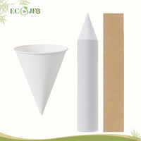 Gobelets en papier jetables 4,5 oz blancs à rebord roulé pour fontaines à eau, usage unique, pour bureau, salle de sport, école, distributeur