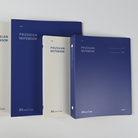 Carnet à spirales professionnel en PP de qualité supérieure, format A5, avec papier ligné bleu et blanc et couverture imperméable, idéal pour un cadeau