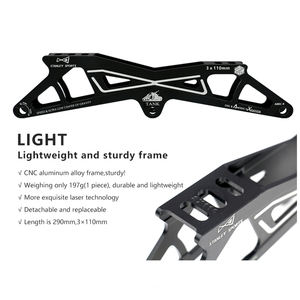 Cadre de patinage de vitesse professionnel robuste 90MM100MM110MM 3/5 trous en alliage d'aluminium CNC et marquage laser pour 3 roues 4 roues - Product Image 4