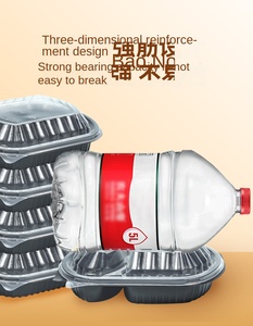 Boîte bento jetable à 3 compartiments, compatible micro-ondes, en PP, pour emballage alimentaire à emporter - Product Image 3