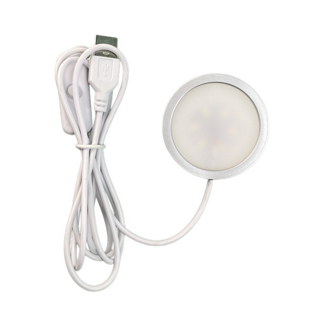 USB LED Cabinet Light SMD2835 with Switch 5V Cable Under Lights Cool Warm Neutral White Ceiling Spot Lamp Surface Mounted 3Watts