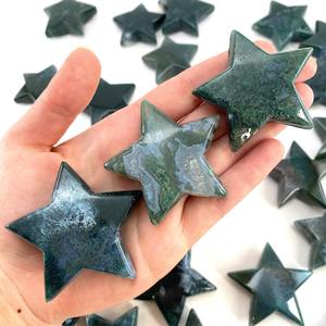 ราคาโรงงานขายส่ง หินคริสตัลรูปดาวมอสอาเกตสไตล์โบฮีเมียน แฟชั่นทันสมัยสำหรับของตกแต่งบ้านสุดพิเศษและของขวัญวันหยุด - Product Image 6